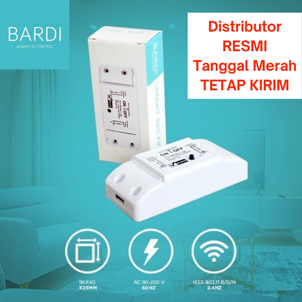 BARDI Smart BREAKER ON OFF Switch Wireless IoT Home Automation