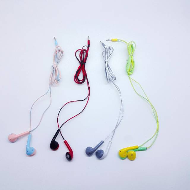 Handsfree Macaron 2 Tone Stereo Musik Headset U24 Built in Mic Extra Super Mega Bass