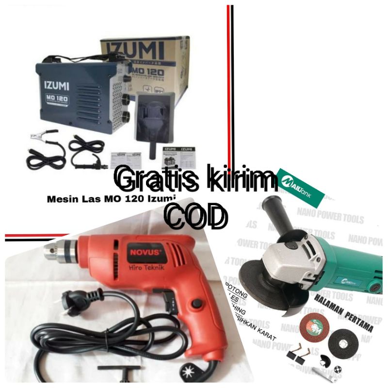 PAKET LAS BOR GERINDA MURAH  IZUMI MO 120