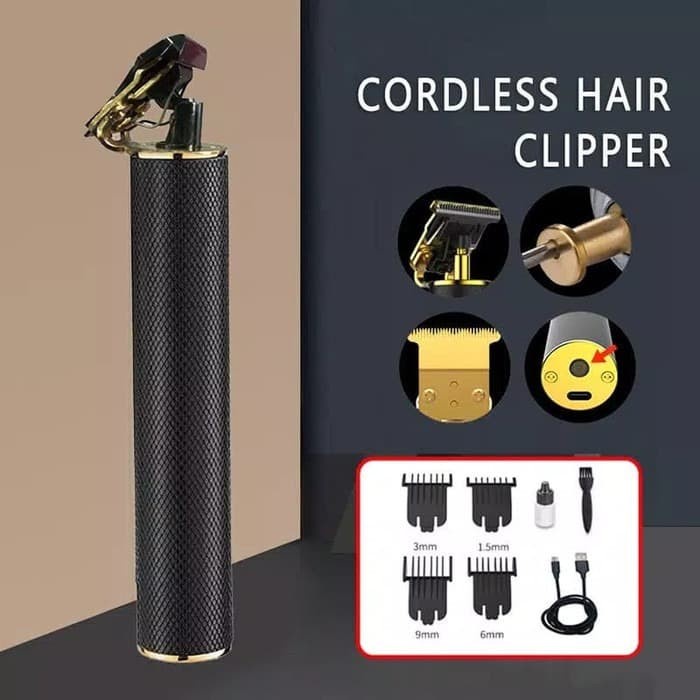 COD MESIN CUKUR RAMBUT HAIR CLIPPER STICK MODEL RETRO CHARGER / ALAT CUKUR RAMBUT HAIR CLIPPER CORDLESS TRIMMER / CUKURAN RAMBUT HAIR CLIPPER PROFESSIONAL CAS