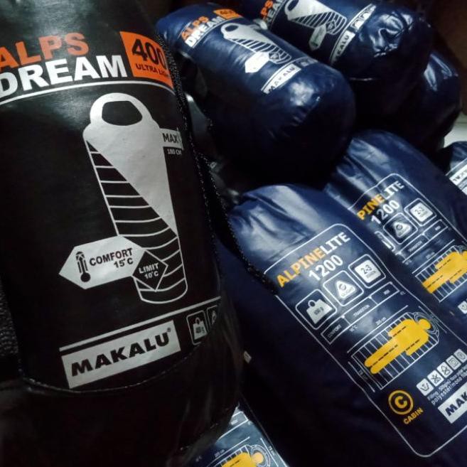 Diskon KODE-234 Sleeping Bag Makalu Ultralight 400 700 1000 1200 UL SB Bulu Polar Dacron Cabin Mum