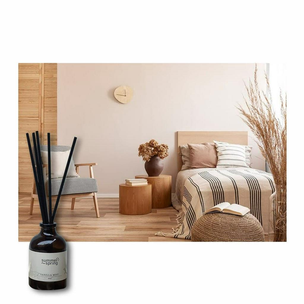 Paket Grosir Reed Diffuser Summerspring Pengharum Ruangan Stick Fiber Praktis