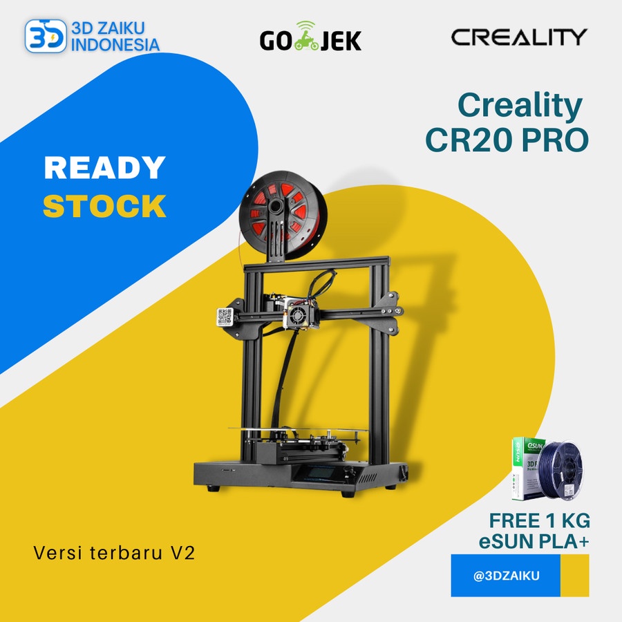 Creality CR20 Pro Autoleveling Versi Terakit 3D Printer Siap Pakai