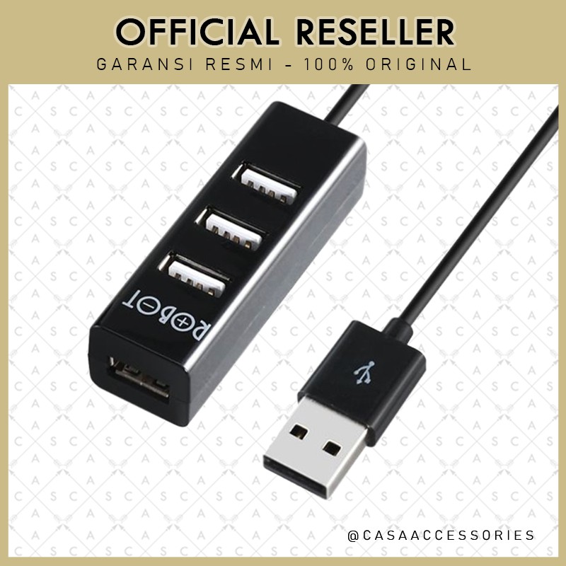 Robot 4 Port USB HUB H140-80 (Panjang Kabel 80cm) Original / Charger