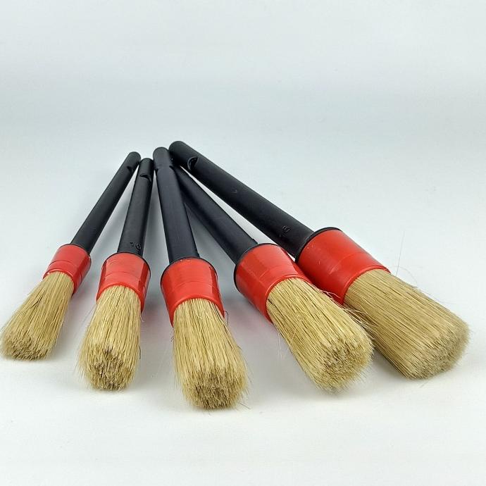 

Premium Detailing Brush Set 5, Kuas Cleaning Mobil Bulu Lembut Padat