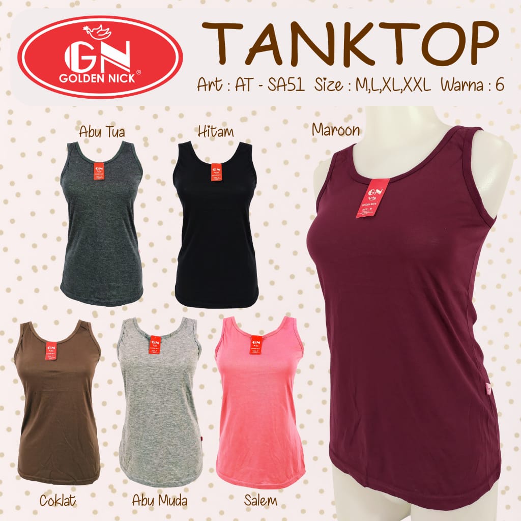 Kaos Dalam Wanita Tank Top GOLDEN NICK SA51 Singlet Wanita Murah