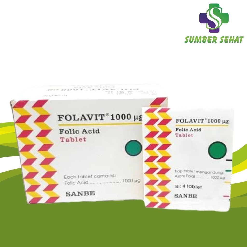 FOLAVIT 1000 MCG BOX 100 TABLET