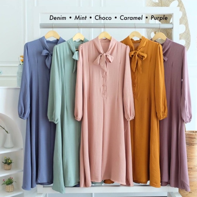 Shabrina Long Tunik/Tunik Panjang Ld 100/Tunik Airflow Import/Tunik Kondangan/Tunik Pesta