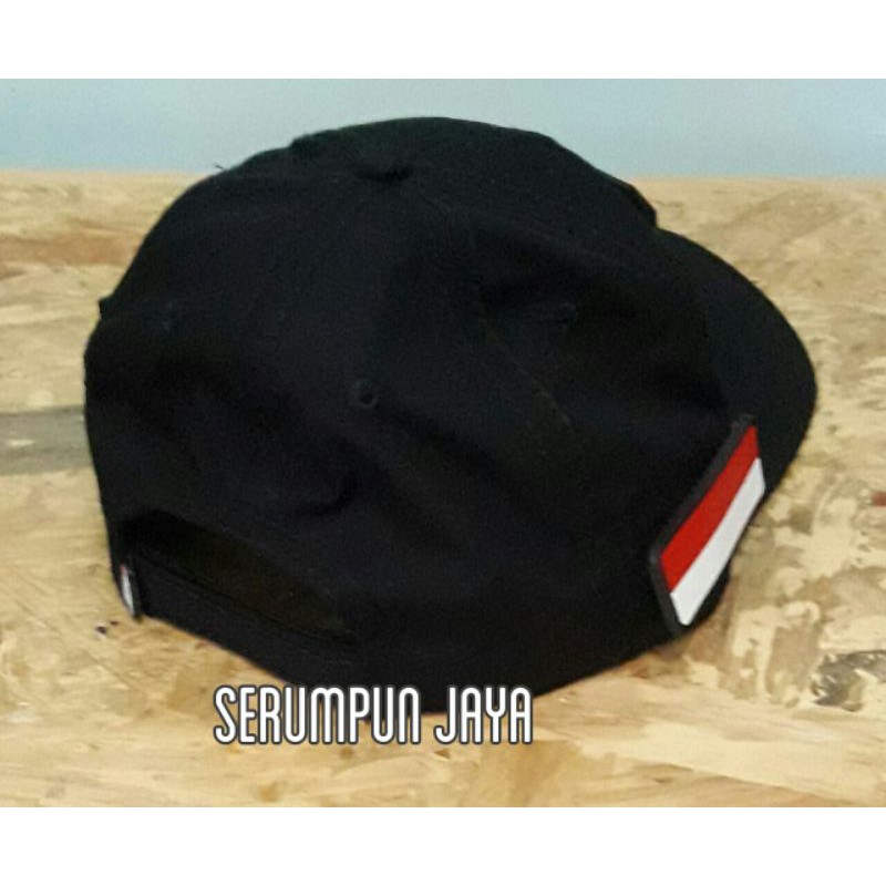 TOPI SAVE PALESTINE - TOPI SAVE PALESTINE 3PATCH VELCRO HITAM