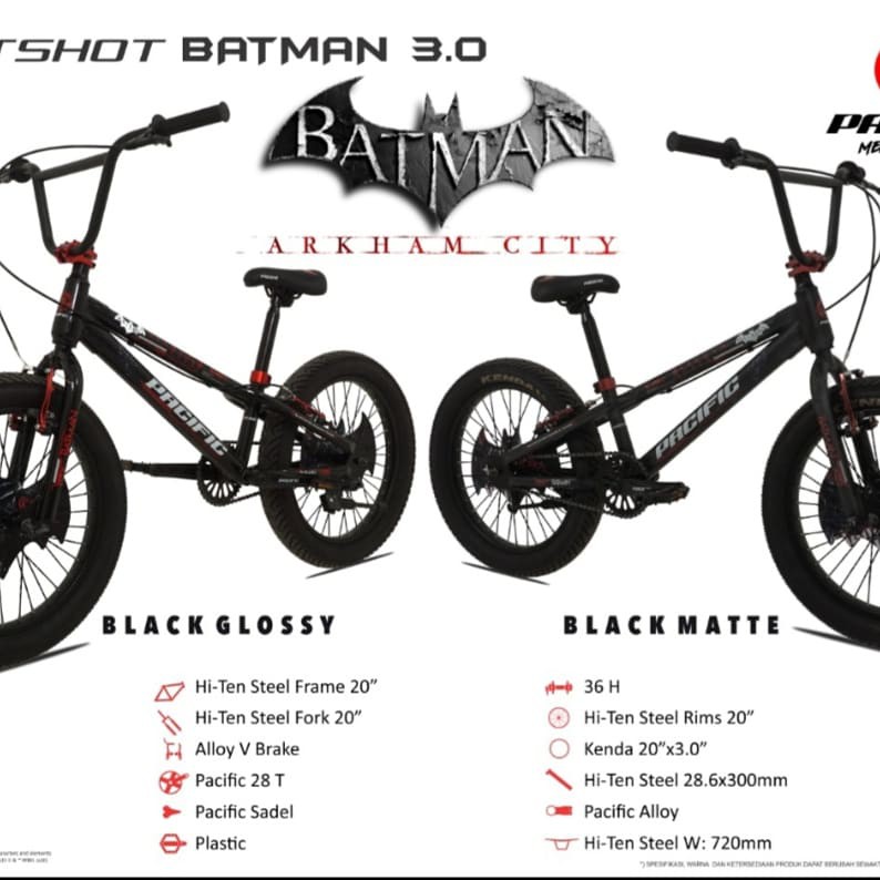Sepeda BMX 20 inch Pacific Batman 3.0
