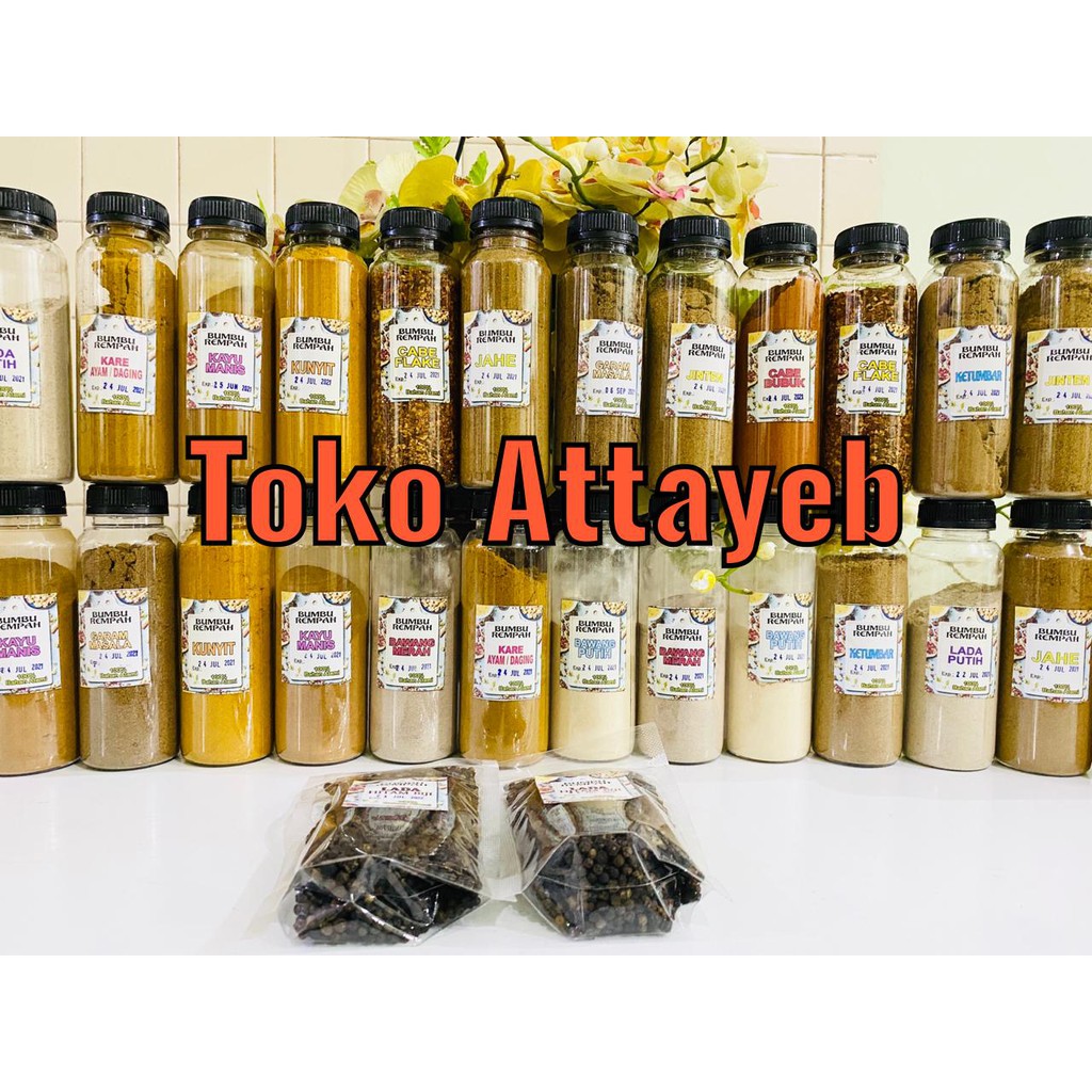

Bumbu Kering Rempah Lengkap Bikin enak Masakan di jamin Halal -Tanpa Pengawet , MSG! Attayeb