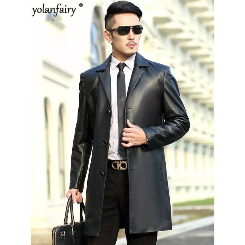 jaket kulit asli pria model semi jas100% dari kulit domba Garut