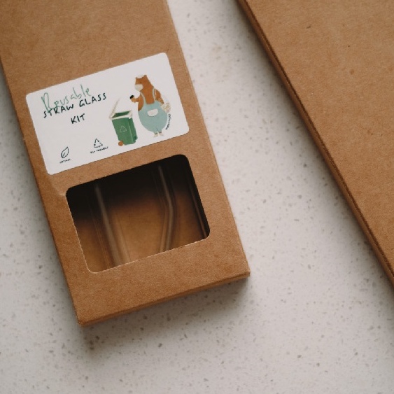 

REUSABLE GLASS STRAW - SEDOTAN KACA ECO FRIENDLY