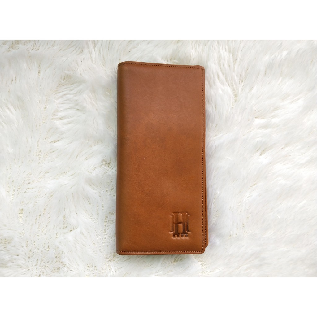 Dompet Panjang Lipat Kartu Kulit Asli Pria - Leather Wallet Logant HaHa