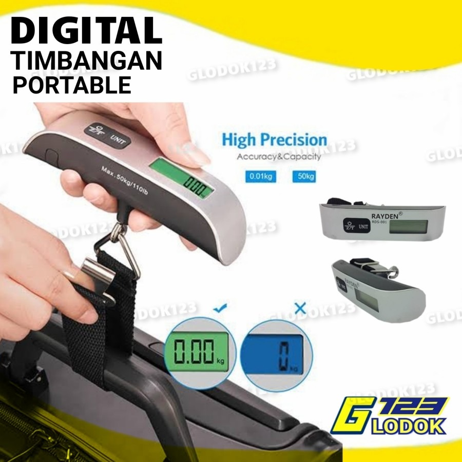 Timbangan Koper Tas Bagasi Digital Portable Gantung Scale Luggage