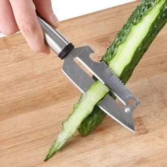 Peeler, Pisau stainless 20cm, Kupas Sayur, Knife Serbaguna