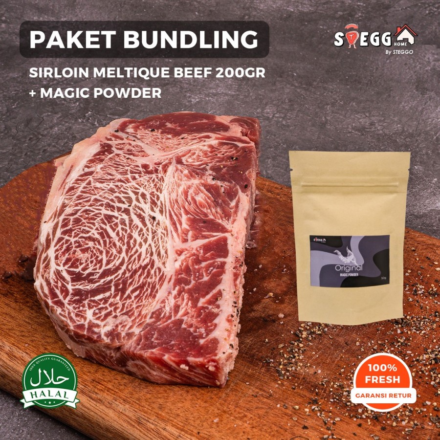 

PAKET BUNDLING 200 SIRLOIN + MAGIC POWDER Rp.85.000 - Hitam