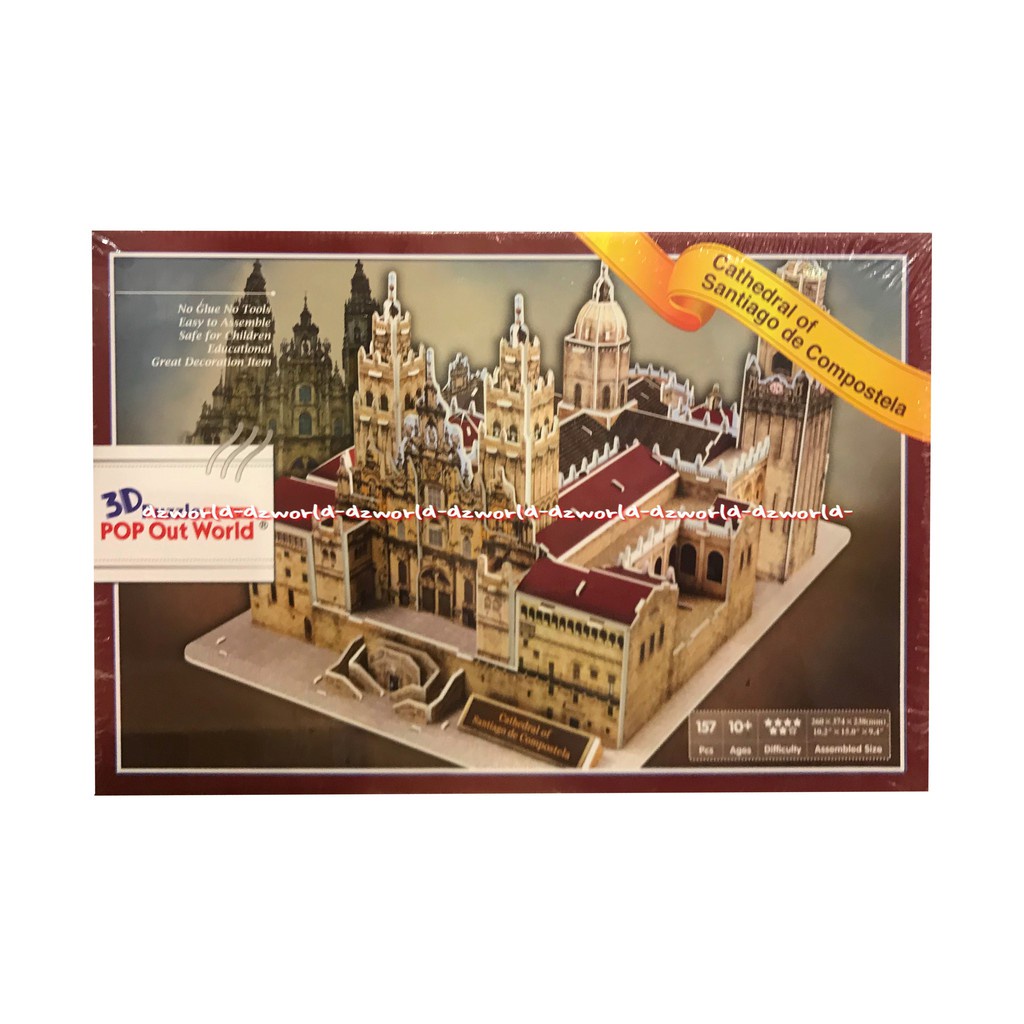 3D Puzzle Pop Out WOrld Santiago De Compostela