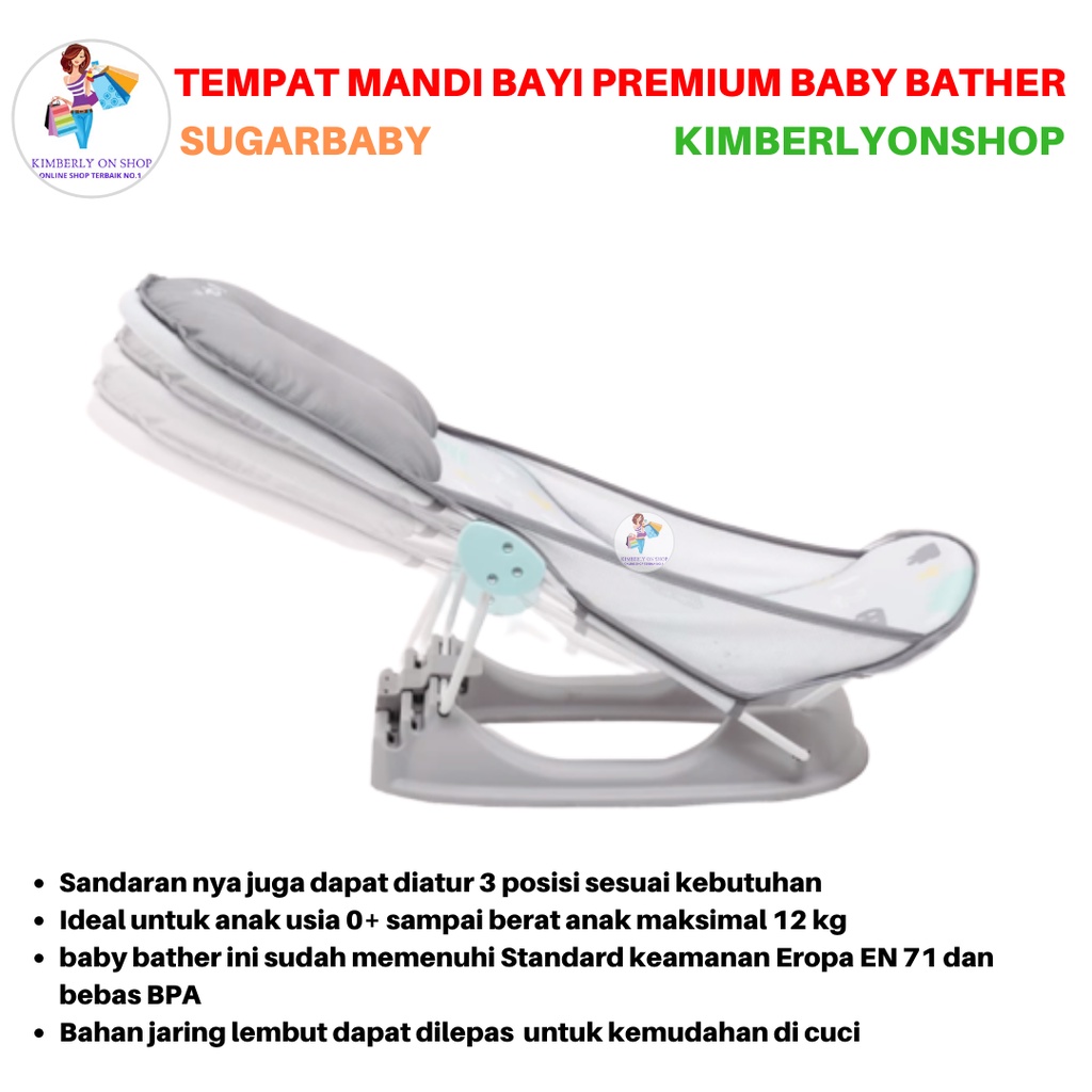 Tempat Mandi Bayi Kursi Mandi Bayi Premium Baby Bather Sugar baby