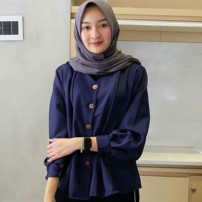 Best Seller] Samira Top/Baju Atasan Blouse Kemeja Wanita/Grosir Baju Hijab Bandung