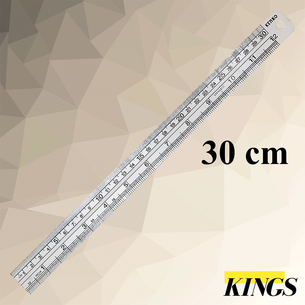 

Kenko Stainless Steel Ruler / Penggaris Besi 30 cm