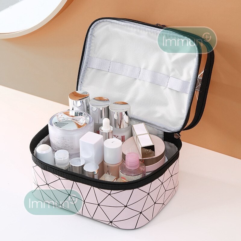 Trevelmate Tas Pouch Kosmetik  Wanita 2 Layer WATERPROOF dan ANTI NODA Kapasitas Besar