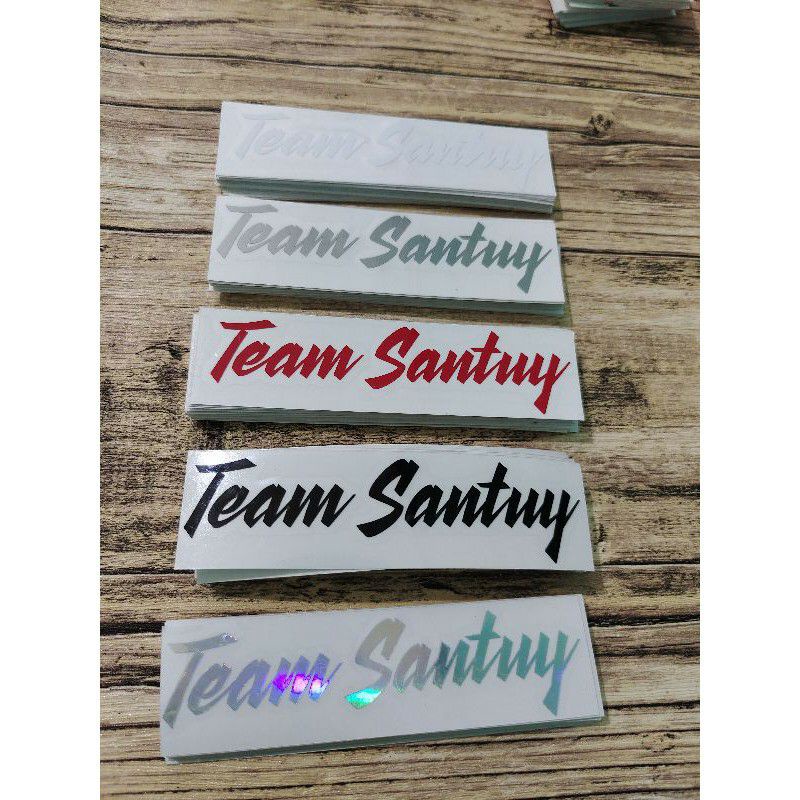 stiker Cutting Team Santuy