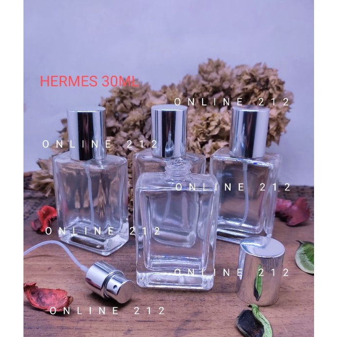 BOTOL HERMES 30 ML DRAT / BOTOL SPRAY KOSONG KACA 30ML DRAT