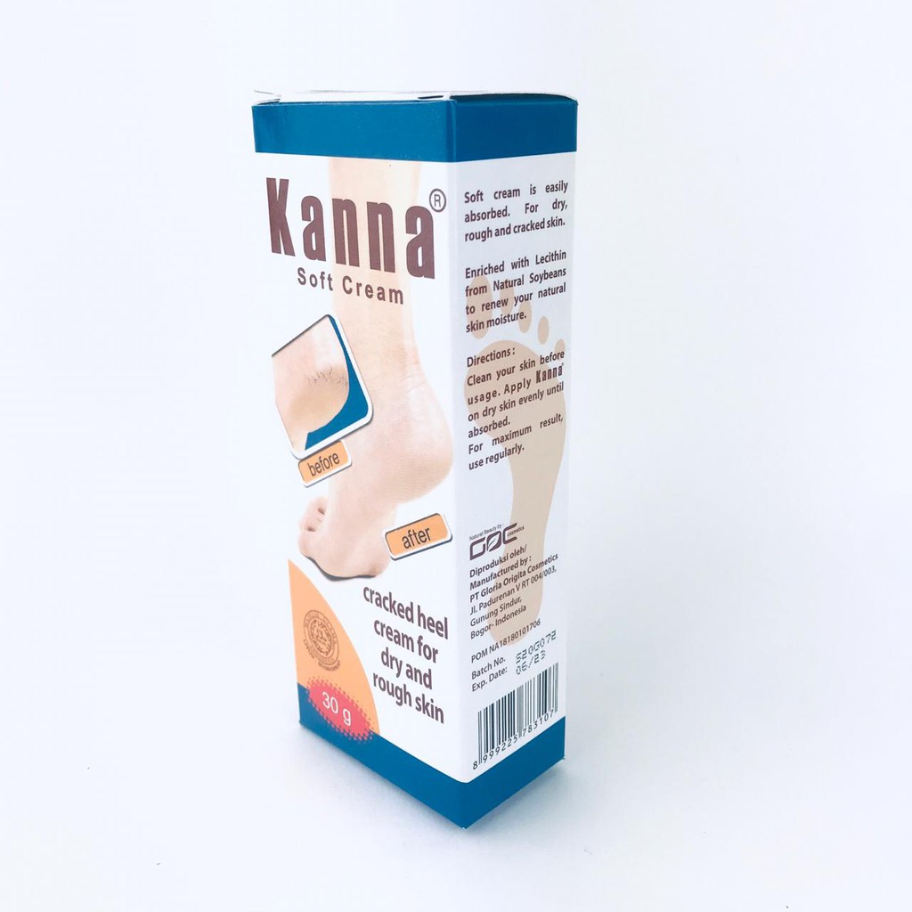 Kanna Soft Cream / Krim kaki / Krim Kulit Siku dan Lutut / 30g