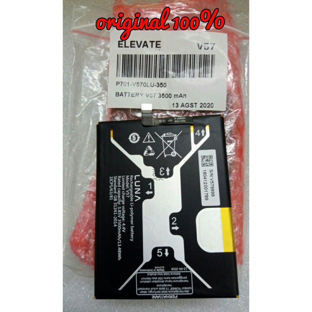 LUNA BATRE BATEREI BATTERY V57 ORI 100%