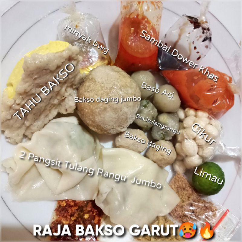 

Raja Bakso Garut / Bakso Urat Bakso Tahu / Pangsit / Baci Tulang rangu