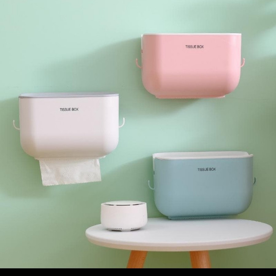 Kotak tissue toilet tempel storage box tisu holder bathroom serbaguna