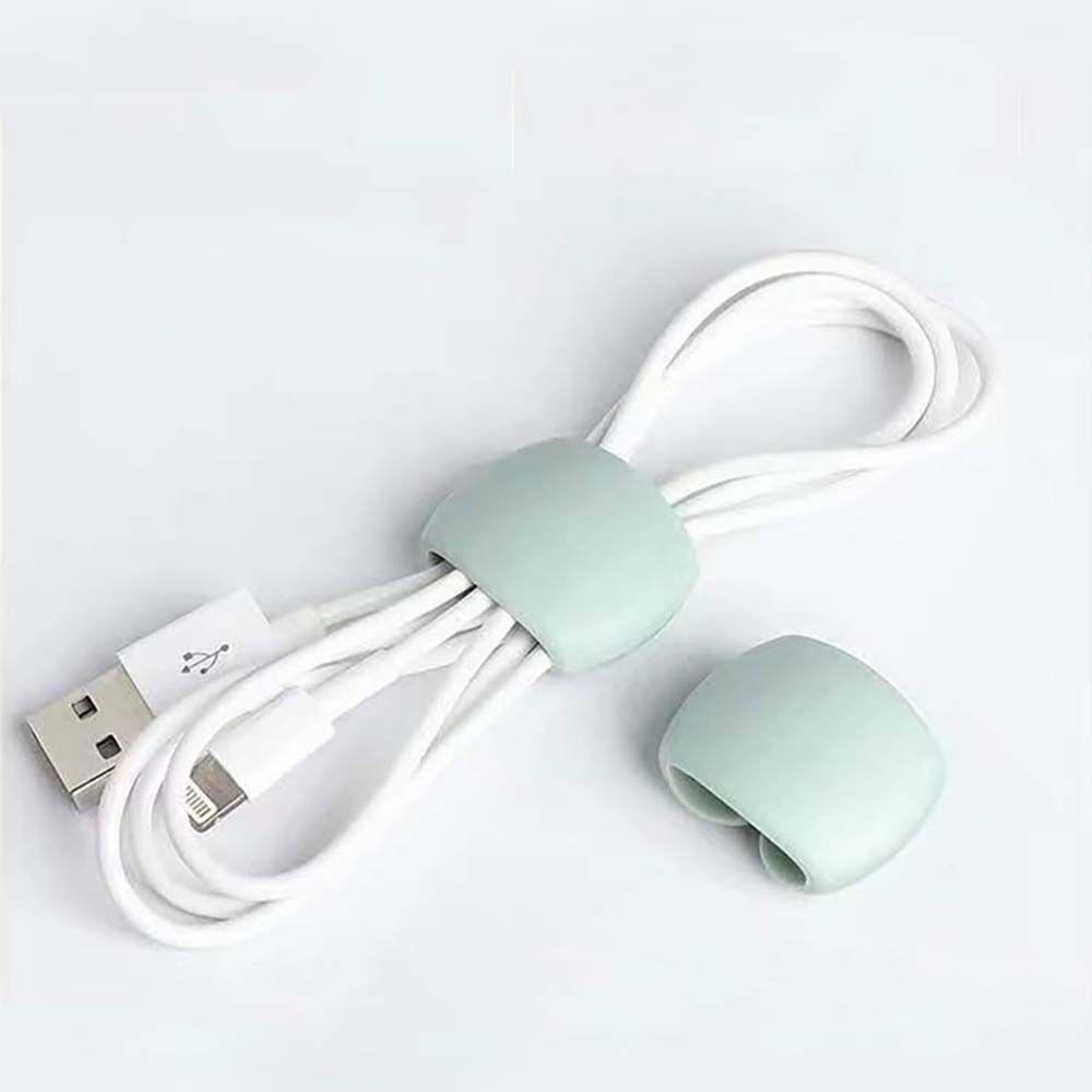 Rebuy Winder Organizer Kabel Data / Earphone / Mouse Bahan Silikon Untuk Travel