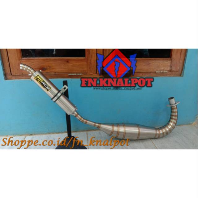 KNALPOT SATRIA 2tak REPSOL _ RCB _ FULL STAINLESS