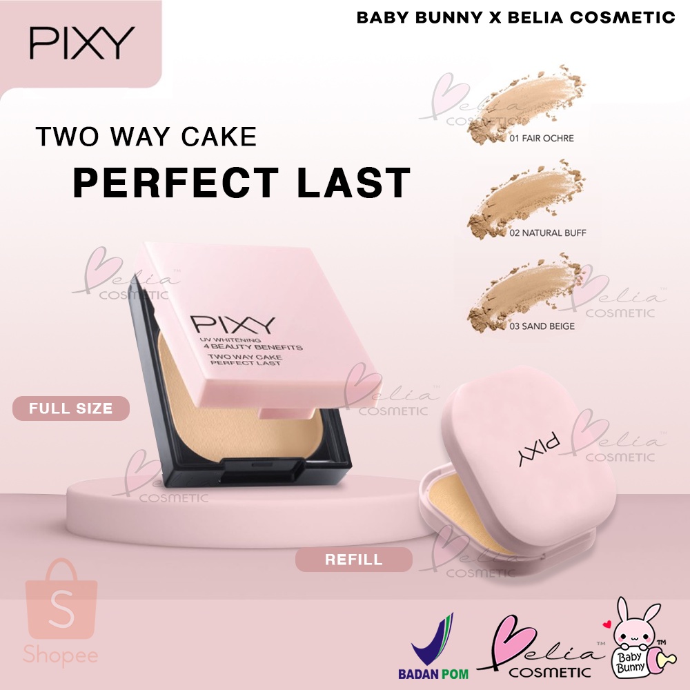 ❤ BELIA ❤ PIXY Perfect LAST Two Way Cake 9g SPF 30 | bedak padat TWC refill fullsize | BABY BUNNY