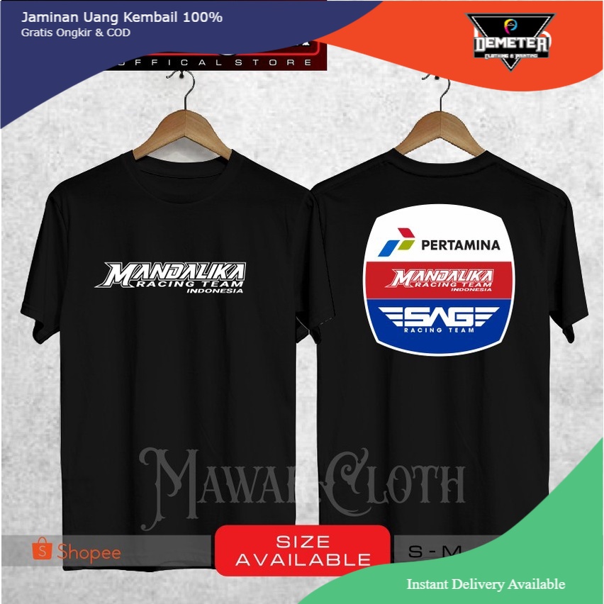 Kaos / Baju MOTOGP MANDALIKA RACING TEAM INDONESIA PERTAMINA SAG Keren Murah - Mawar.Cloth