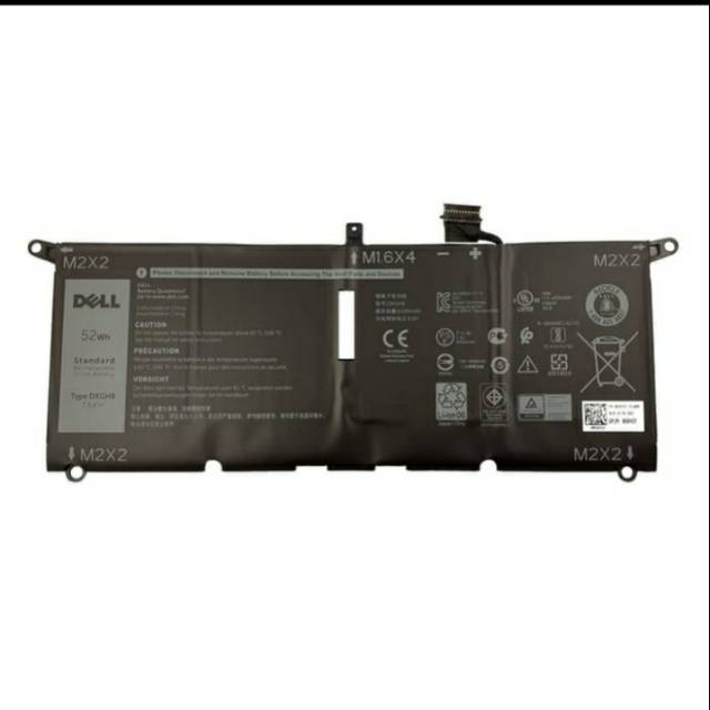 Baterai Dell XPS 13 9370 9380 7390 3301 DXGH8