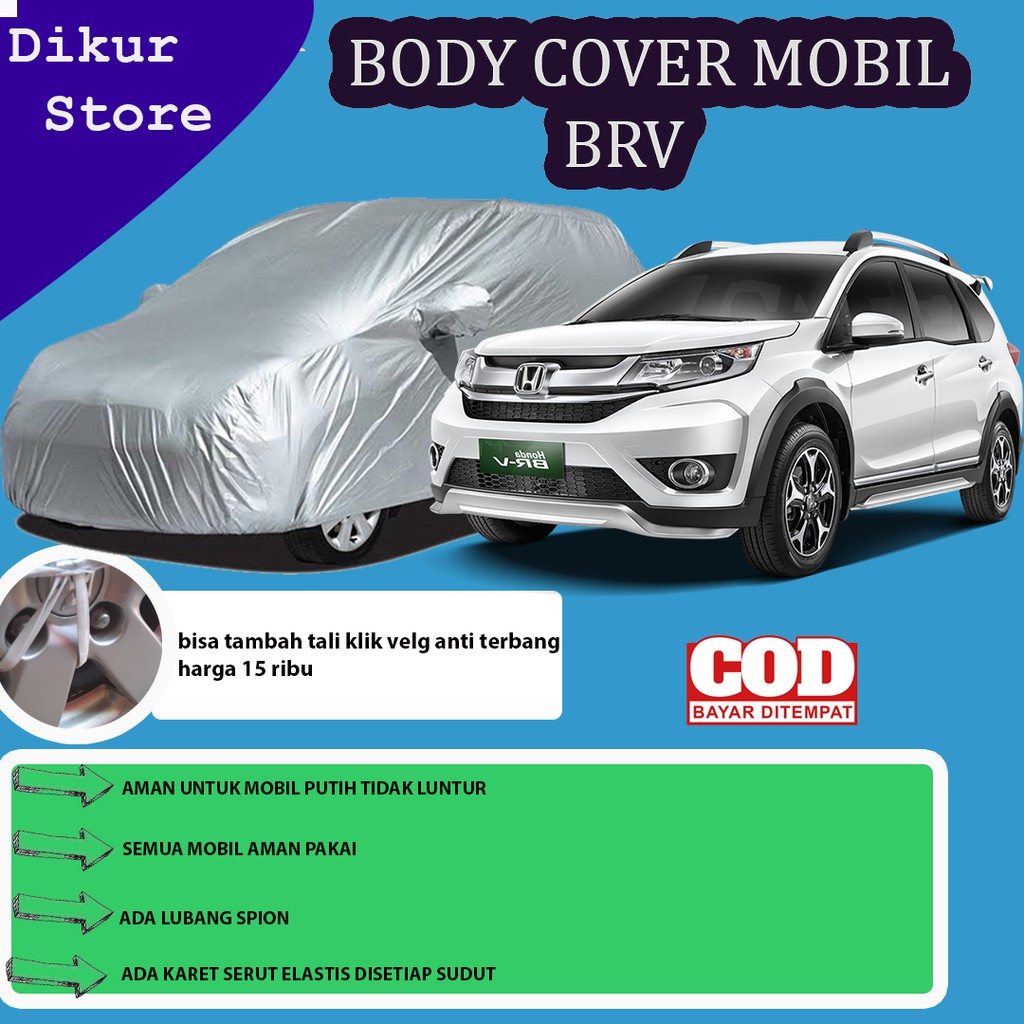 Body Cover Mobil Brv /Sarung Mobil Brv Krisbow/ Selimut Mobil Brv /Mantel Mobil Putih Brv /Mobil Brv