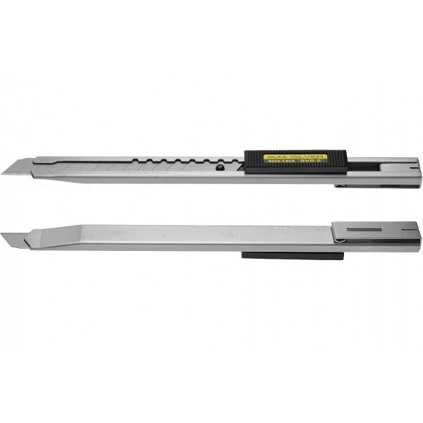

Olfa SVR-2 Pisau Cutter Body Stainless Steel Snap Off Blade Cutter Cutter Stainless Steel Body