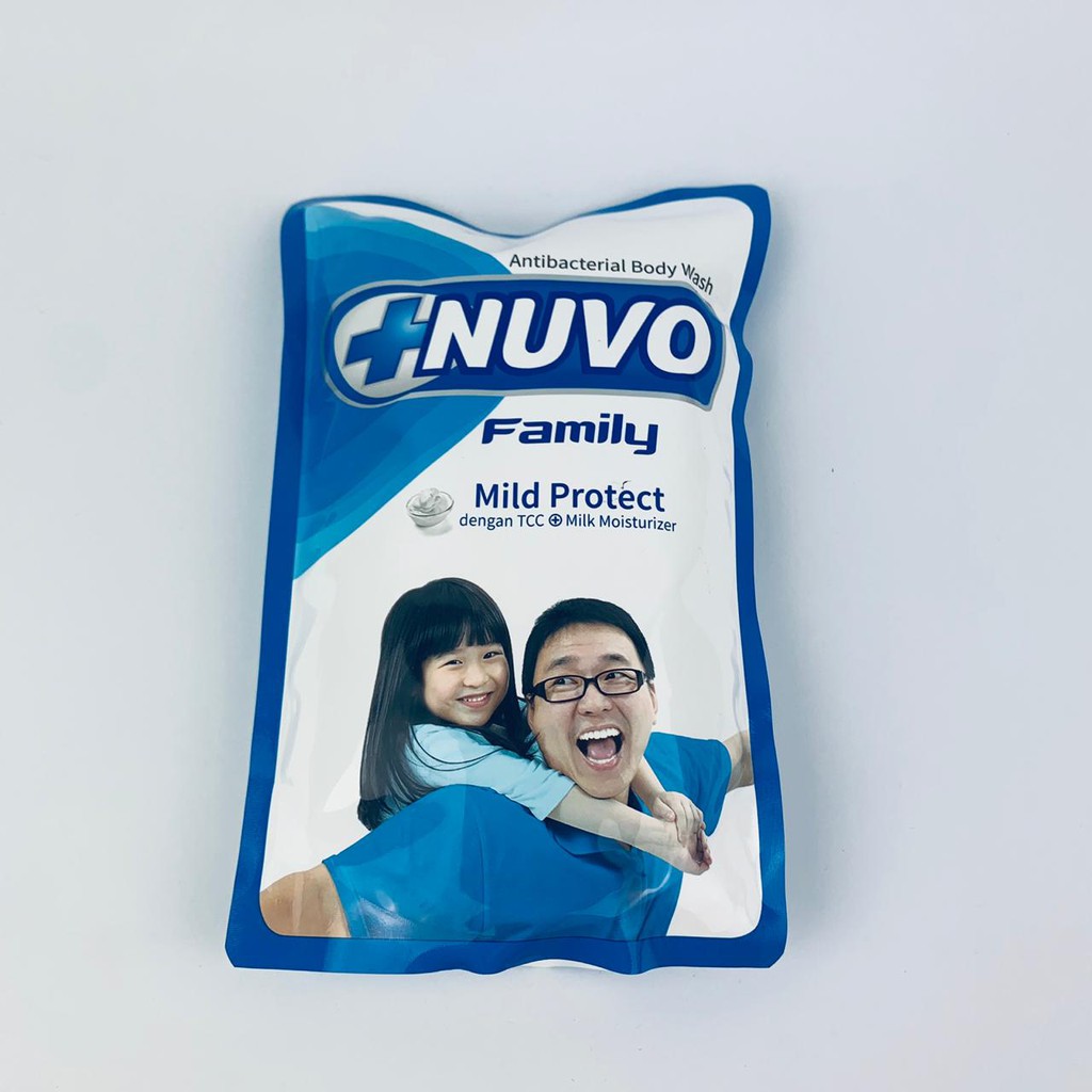 Sabun Nuvo Family Mild Protect / Antibacterial Body Wash Refill /450ml