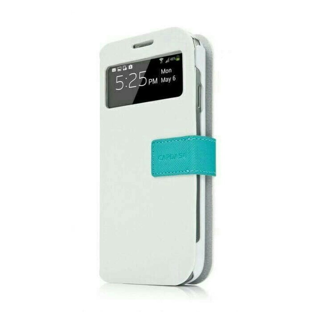 ACC HP CAPDASE Smart Folder Sider iD Belt Samsung Galaxy S4 - White Torquise
