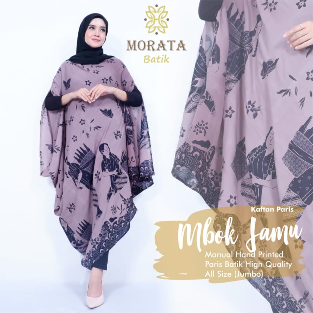 mbok jamu kaftan abaya pakaian baju gamis dress syari gaun longdress maxy maxi super jumbo batik all