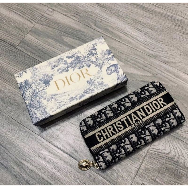 Dompet Dior Zip Women wallet Free Box