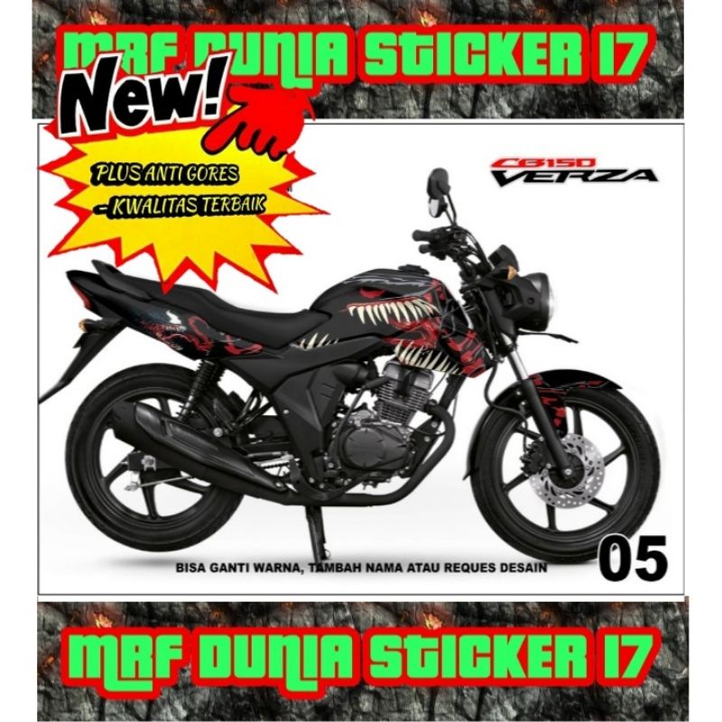 Sticker decal CB 150 Verza Full Body dekal Honda CB 150 Verza Stiker Decal Honda Verza 150 CB 05