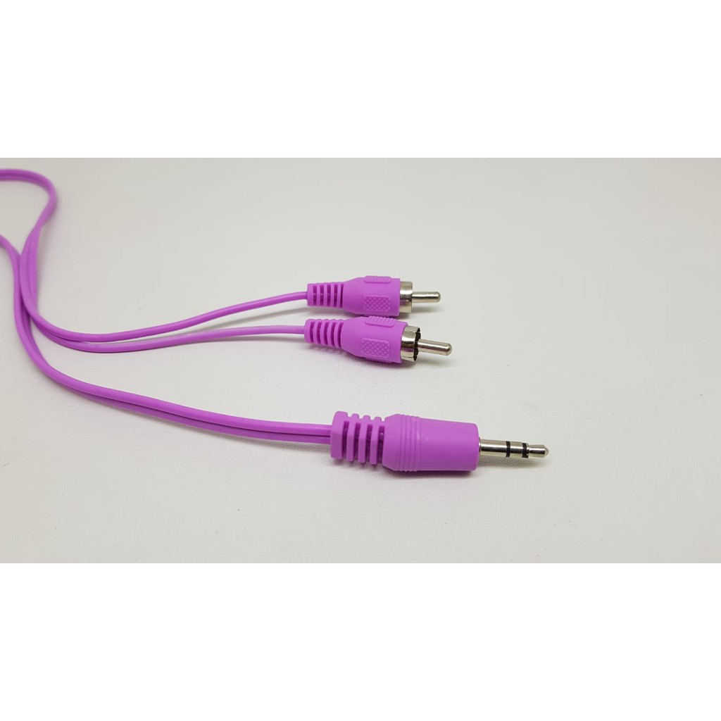 Kabel AUX SOLID 2 Line 100cm Auxiliary Cable 3.5mm Male to Male Headphone Jack NON PACK