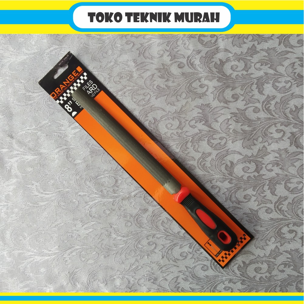 

Kikir 1/2 Bulat 8" (3105-08) ORANGE / Half Round File / Setengah Lingkaran