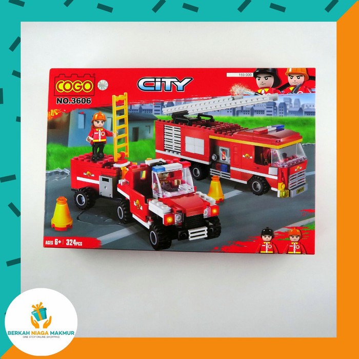 Cogo City Fire Fighter 3606 / Cogo Pemadam Kebakaran