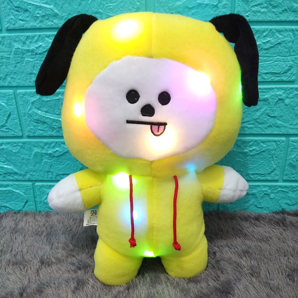 Boneka Karakter Korea LED Lampu Menyala Unofficial Ukuran M (Tinggi 35cm) Berlabel SNI