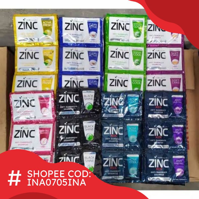 Shampo Zinc Renceng / Zinc Renteng 12 Sachet