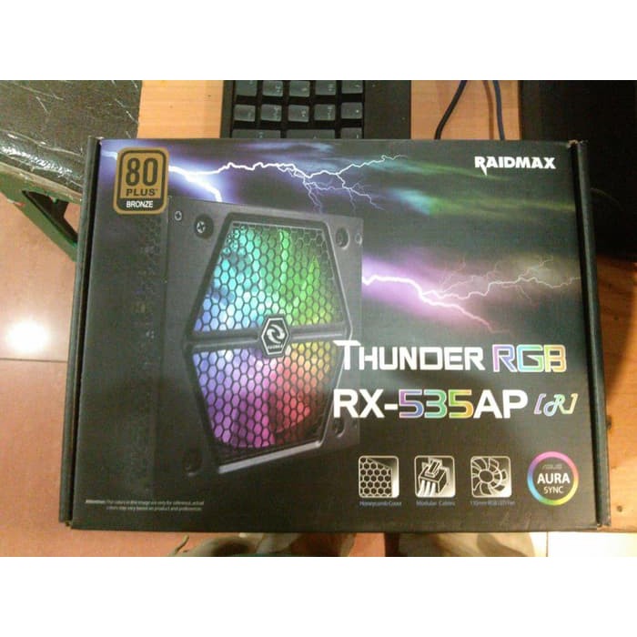 Raidmax Rx 535ap R Thunder Rgb 535w 80 Plus Bronze Power Supply Shopee Indonesia